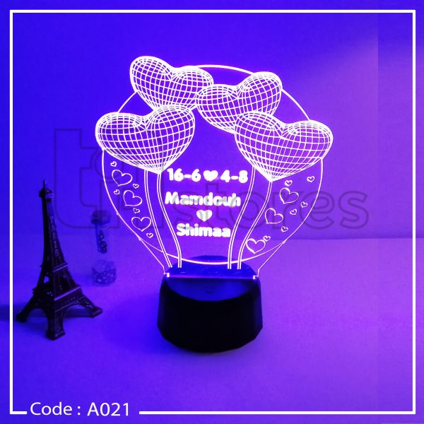 ⁦3D Lamp - رومانسية وخطوبة وزواج⁩ - الصورة ⁦17⁩