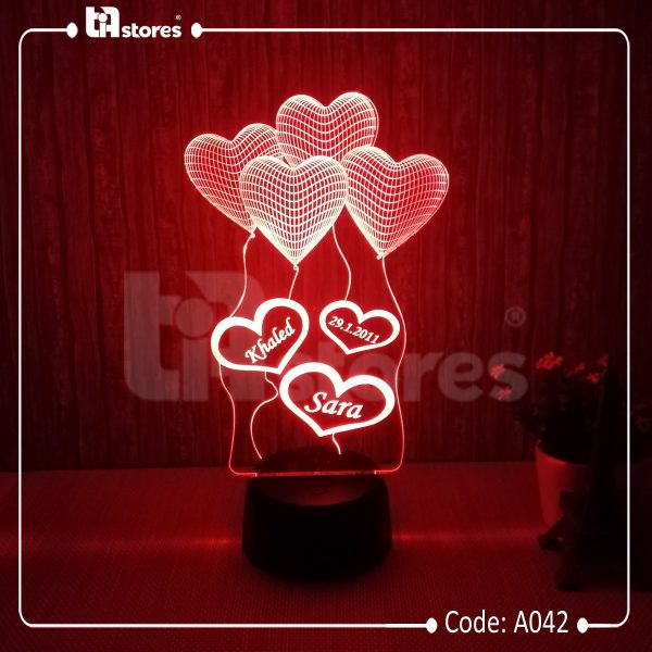 ⁦3D Lamp - رومانسية وخطوبة وزواج⁩ - الصورة ⁦8⁩