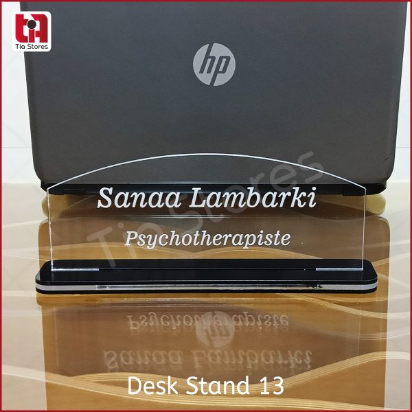 يافطة اكريليك اسم للمكتب / Desk stand 13