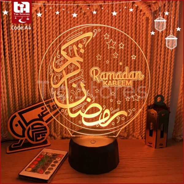 ⁦3D Lamp - اباجورة اكريليك رمضان كريم - Ramadan Kareem⁩ - الصورة ⁦2⁩