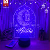 3D Lamp - اباجورة اكريليك Ramadan Kareem - رمضان كريم فانوس وهلال