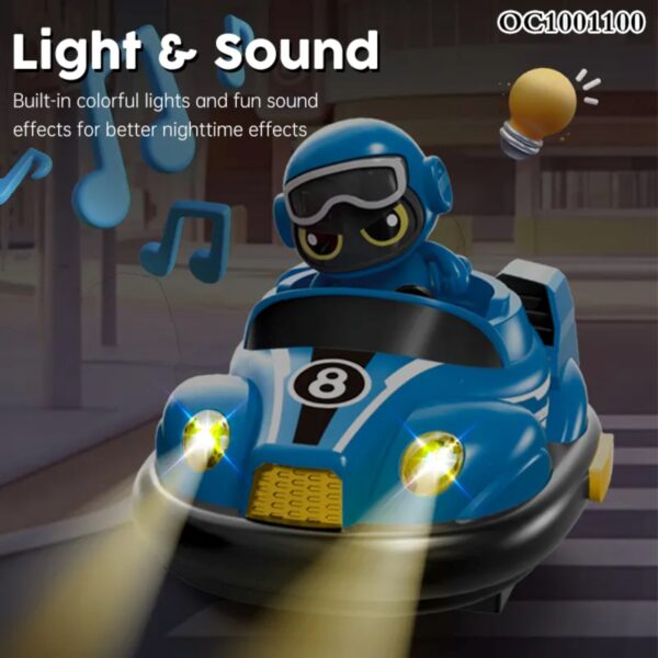 ⁦لعبة تصادم سيارات مع ضوء وموسيقي وتحكم ريموت كنترول - Bumper car⁩ - الصورة ⁦2⁩