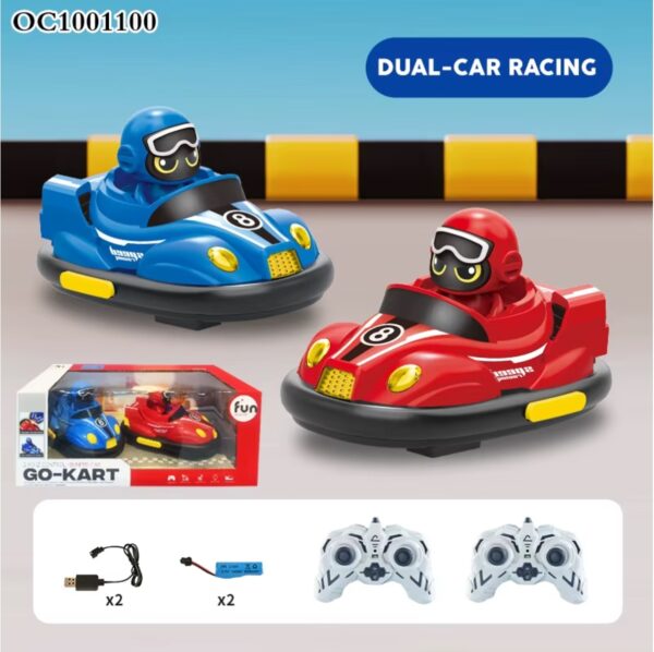 ⁦لعبة تصادم سيارات مع ضوء وموسيقي وتحكم ريموت كنترول - Bumper car⁩ - الصورة ⁦6⁩